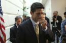 Rep. Ryan departs after a news conference in Washington