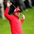 Northern Ireland's Rory McIlroy reacts to a wayward shot during the first day of the BMW PGA Championship at the Wentworth Club, Virginia Water, England, Thursday, May 23, 2013. (AP Photo / Adam Davy, PA )  UNITED KINGDOM OUT  PHOTOGRAPH