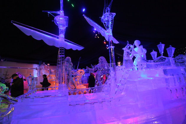 Snow & Ice Sculpture Festival in Bruges