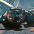 In this film publicity image released by Universal Pictures, Tadanobu Asano, left, and Taylor Kitsch are shown in a scene from "Battleship." “Battleship,” a Universal Pictures movie based on the Hasbro Inc. board game, has survived an armada of tomato-throwing critics and chugged to $170 million in ticket sales overseas. The haul goes part way to justifying the reported $209-million price tag, but after subtracting splits with theater owners, it is estimated to need about half a billion at box offices to turn a profit. With a fleet of other hotly expected blockbusters surrounding its U.S. release on May 18, the tides need to be solidly in its favor to stay above water. (AP Photo/Universal Pictures)