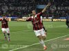 AC Milan's Ibrahimovic celebrates after scoring against Inter Milan during their Italian Serie A soccer match in Milan