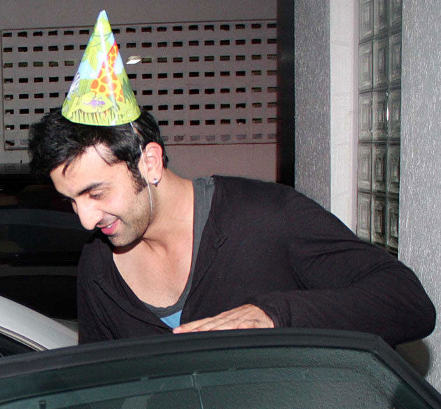 Look whom we spotted at Ranbir's …