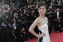 Marion Cotillard poses on the red carpet in Cannes