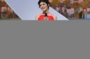 Audrey Tautou hosted the Palm d'Or prize ceremony at the Cannes Film Festival this year