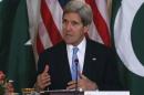 U.S. Secretary of State John Kerry delivers opening remarks at a U.S.-Pakistan ministerial-level meeting at the State Department in Washington