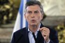 Argentine President Mauricio Macri delivers a speech at Casa Rosada Government Palace in Buenos Aires on April 7, 2016, after a prosecutor opened an investigation on his offshore financial dealings leaked in the Panama Papers
