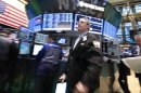 Traders work on floor of the New York Stock Exchange