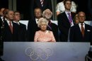Britain's Queen Elizabeth and Prince Phillip attend the opening ceremony of the London 2012 Olympic Games