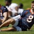 REPLACES SECOND AND THIRD SENTENCE TO UPDATE THAT FINNERTY HAS BEEN FOUND DEAD - FILE - In this May 29, 2008 file photo, Denver Broncos backup quarterback Cullen Finnerty stretches at the team's headquarters in Denver. Authorities say Finnerty who went missing over the weekend has been found dead Tuesday, May 28, 2013 in Michigan. He led Grand Valley State University to three Division II national titles and more than 50 wins during his four years as a starter in Allendale, Mich., last decade. (AP Photo/David Zalubowski, File)