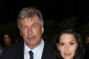 Alec Baldwin and Hilaria Baldwin attend 'The Unavoidable Disappearance Of Tom Durnin' Opening Night at Laura Pels Theatre on June 27, 2013 in New York City -- Getty Premium