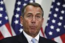 U.S. House Speaker Boehner speaks during a news conference on Capitol Hill in Washington