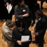 People wait in line to meet a job recruiter at the UJA-Federation Connect to Care job fair in New York