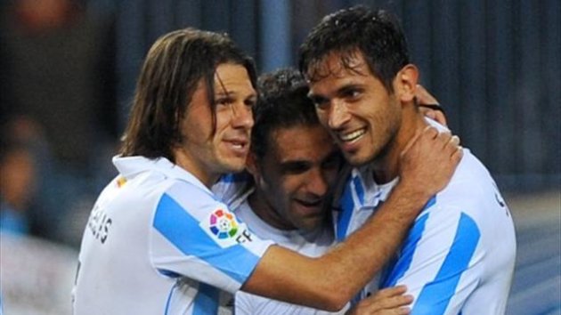 Roque Santa Cruz und Martin Demichelis 2012-2013 FC Malaga