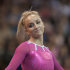 Nastia Liukin reacts after scratching from the uneven bars, at the U.S. Classic gymnastics meet Saturday, May 26, 2012, in Chicago. Olympic champion Liukin tied for third on balance beam in her first competition in three years. (AP Photo/Charles Rex Arbogast)