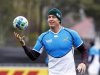 South Africa Springboks' Jean de Villiers takes part in a training session in Wellington