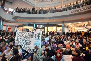 Demonstrators filled the Mall of America rotunda and &hellip;