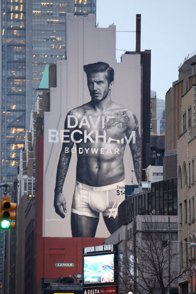 David Beckham in his underwear