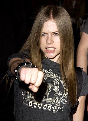 Avril Lavigne at the LA premiere of Universal's 8 Mile