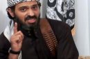 FILE - In this undated frame grab from video posted on a militant-leaning Web site, and provided by the SITE Intelligence Group, shows Saeed al-Shihri, deputy leader of al-Qaida in the Arabian Peninsula. Yemeni officials say a missile believed to have been fired by a U.S. operated drone on Monday has killed al-Qaida's No. 2 leader in Yemen along with five others traveling with him in one car. Al-Qaida's Yemen branch is seen as the world's most active, planning and carrying out attacks against targets in and outside U.S. territory. (AP Photo/SITE Intelligence Group, File) NO SALES. THE ASSOCIATED PRESS HAS NO WAY OF INDEPENDENTLY VERIFYING THE CONTENT, LOCATION OR DATE OF THIS VIDEO IMAGE