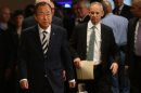 United Nations Secretary-General Ban Ki-moon at headquarters in New York on September 16, 2013