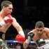 Danny Garcia (L) knocked Amir Khan down three times with the end coming with 32 seconds left in the fourth round
