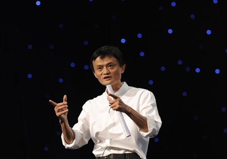 Chairman and Chief Executive of Alibaba Group Jack Ma delivers a speech at the 8th Netrepreneur Summit in Hangzhou, Zhejiang province September 10, 2011. REUTERS/Lang Lang