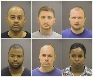 Members of Baltimore Police Department are pictured&nbsp;&hellip;