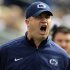 Penn State head coach Bill O'Brien yells from the sidelines during the first quarter of an NCAA college football game against Northwestern in State College, Pa., Saturday, Oct. 6, 2012. (AP Photo/Gene J. Puskar)