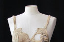 This undated picture publicly provided by the Archeological Institute of the University of Innsbruck, shows a medieval bra. The bra is commonly thought to be little more than 100 years old as corseted women abandoned rigid fashions and opted for the more natural look. But that timeline is about to be revised with the discovery of four brassieres from the Middle Ages in a debris-filled vault of an Austrian castle. The find, formally announced Wednesday July 18, 2012 by the University of Innsbruck, is being described by historical fashion experts as revolutionary because it indicates that the bra was already worn around 600 years ago before being abandoned for the stiff stays dictated by the form-hugging clothing that become the mode for centuries. (AP Photo/University Innsbruck Archeological Institute)