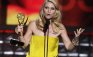Actress Claire Danes accepts the award for outstanding lead actress in a drama series at the 64th Primetime Emmy Awards in Los Angeles