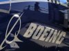 The Boeing logo is seen on a Boeing 787 Dreamliner airplane in Long Beach