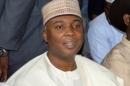 Nigerian Senate President Bukola Saraki, pictured on September 22, 2015, has been accused of false declaration of assets while he was governor of western Kwara state between 2003 and 2011