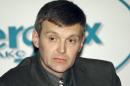 File photo of Litvinenko, then an officer of Russia's state security service FSB, attending a news conference in Moscow