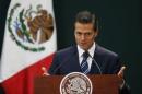 Mexico's President Pena Nieto speaks in Mexico City