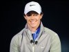 Rory McIlroy of Northern Ireland smiles during a presentation unveiling him as Nike's new ambassador in Abu Dhabi