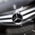 A Mercedes-benz limousine of German car manufacturer Daimler is seen in a zoomed image outside a Mercedes dealership in Frankfurt