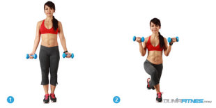 Crossover-Lunge-with-Dumbbell-Curl