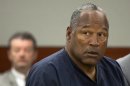 FILE - In this May 16, 2013 file photo, O.J. Simpson listens during an evidentiary hearing in Clark County District Court, Thursday, May 16, 2013 in Las Vegas. Simpson has a hearing before the state parole board Thursday, July 25, 2013, but even a favorable decision won't spring him from prison for his kidnapping and robbery convictions. He was sentenced consecutively on several charges so he would still have more time to serve. (AP Photo/Julie Jacobson, Pool, File)