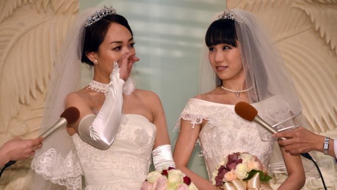 Japan Lesbian Couple Wed Amid Calls For Same Sex Marriage Yahoo News
