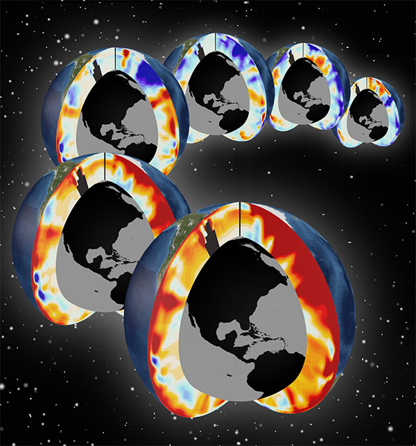 This image provided by Lawrence Livermore National Laboratory shows Pacific and Atlantic meridional sections showing upper-ocean warming for the past ...