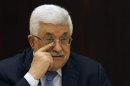 Palestinian President Mahmoud Abbas attends a Palestinian Liberation Organization (PLO) executive committee meeting in the West Bank city of Ramallah