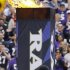 Baltimore Ravens linebacker Lewis is introduced prior to his game against the Dallas Cowboys before their NFL football game in Baltimore
