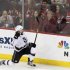 Los Angeles Kings' Drew Doughty celebrates after scoring on the New Jersey Devils during the first period in Game 2 of the NHL Stanley Cup hockey final in Newark