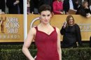 Actress Idina Menzel arrives at the 19th annual Screen Actors Guild Awards in Los Angeles