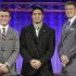 From left, Heisman Trophy candidates Texas A&M's Johnny Manziel, Notre Dame's Manti Te'o and Kansas State's Collin Klein pose for a photo at the Home Depot College Football Awards in Lake Buena Vista, Fla., Thursday, Dec. 6, 2012. (AP Photo/John Raoux)