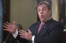 New Jersey Governor Chris Christie speaks at a news conference in Trenton