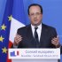 France's President Hollande addresses a news conference during European Union leaders summit in Brussels