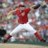 Washington Nationals starter Stephen Strasburg delivers a pitch during the fifth inning of a baseball game against the Chicago Cubs, Saturday, May 11, 2013, in Washington. (AP Photo/Nick Wass)