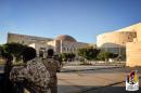 Picture uploaded on August 10, 2016 on the Facebook page of the media center of forces of Libya's Government of National Accord's (GNA) claims to show forces loyal to the unity government in front of the Ouagadougou conference centre in Sirte