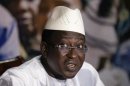 Presidential candidate Cisse speaks at a news conference in Bamako